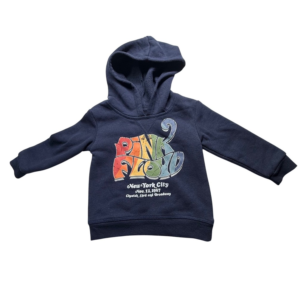 Pink Floyd Baby Hoodie 12M Navy Graphic Pullover Sweatshirt Official Licensed
